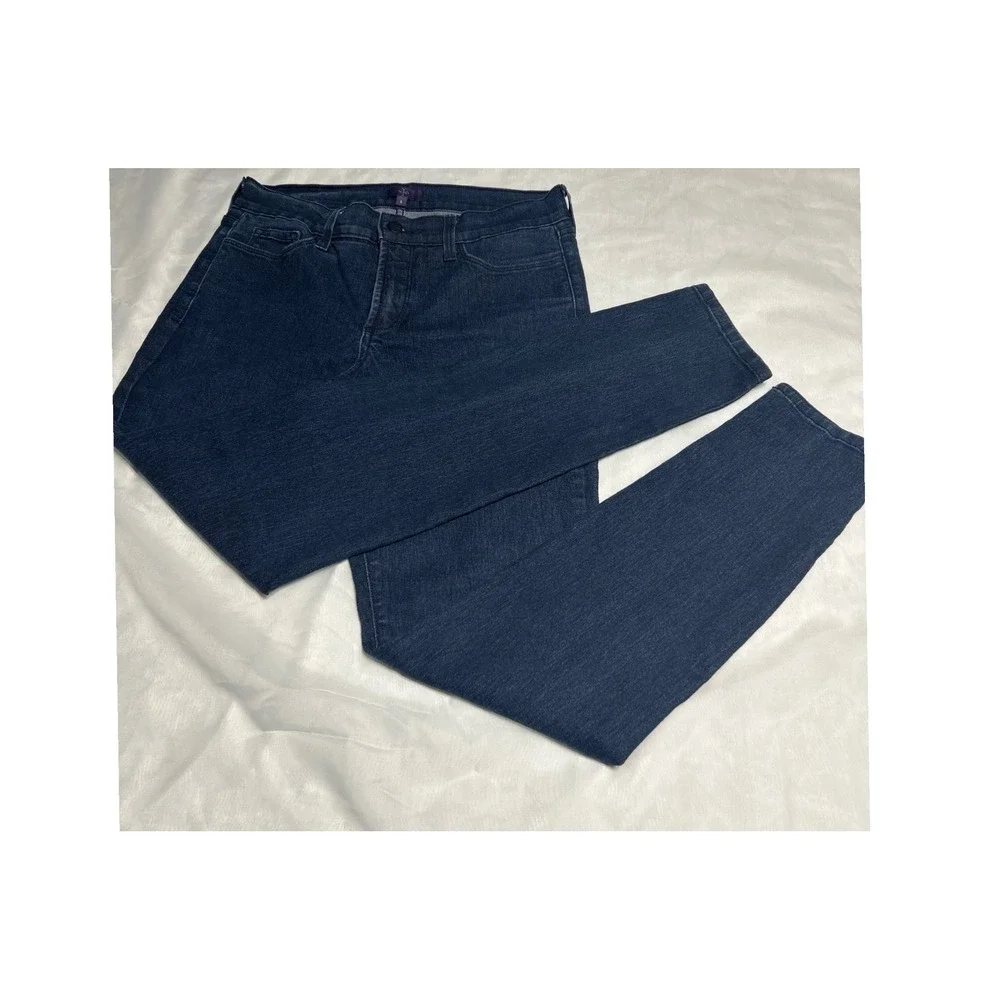 NYDJ Lift & Tuck‎ Slim Fit Jeans Women's Size 6 Dark Wash Denim Pant